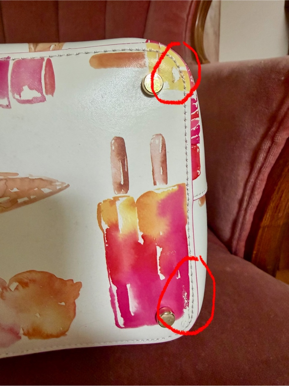 kate spade White Tote with Colorful Popsicle & Ice Cream Print - Picture 12 of 13